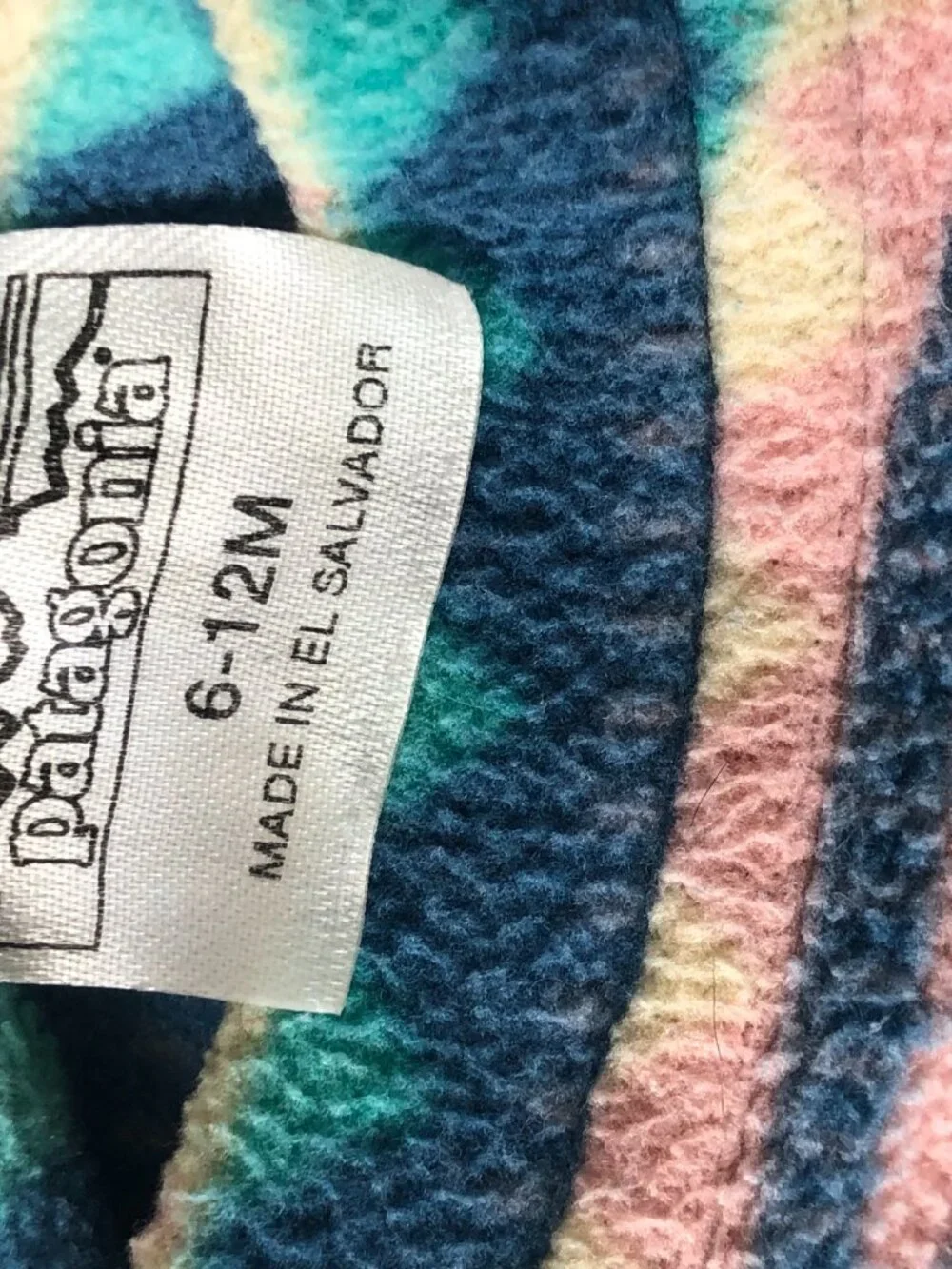 Patagonia Baby 6-12M Fleece Top & Pants Set Geometric Print
